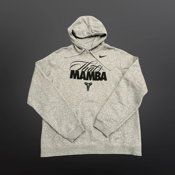 Nike "That's Mamba" Kobe Bryant Hoodie Gray Mens XL Sweatshirt Pullover - Picture 1 of 7